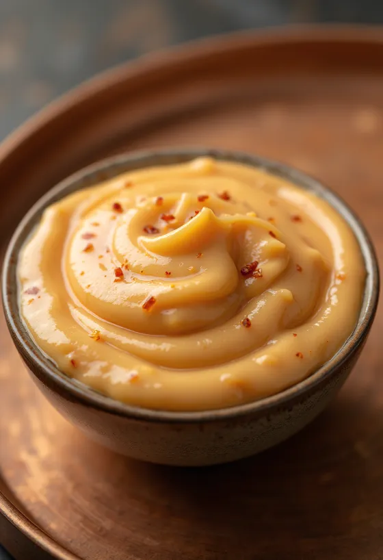 Mayonesa de chipotle servida con papas fritas