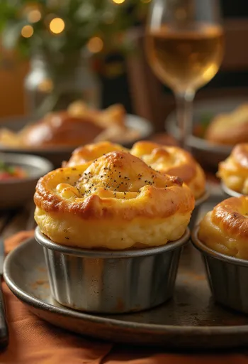 Versión clásica del Yorkshire pudding, con exterior crujiente e interior suave
