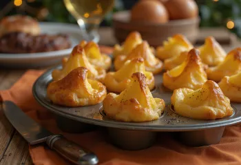 Versión clásica del Yorkshire pudding, con exterior crujiente e interior suave