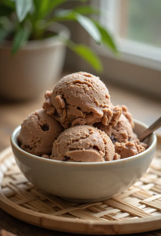 Helado Aero Casero servido