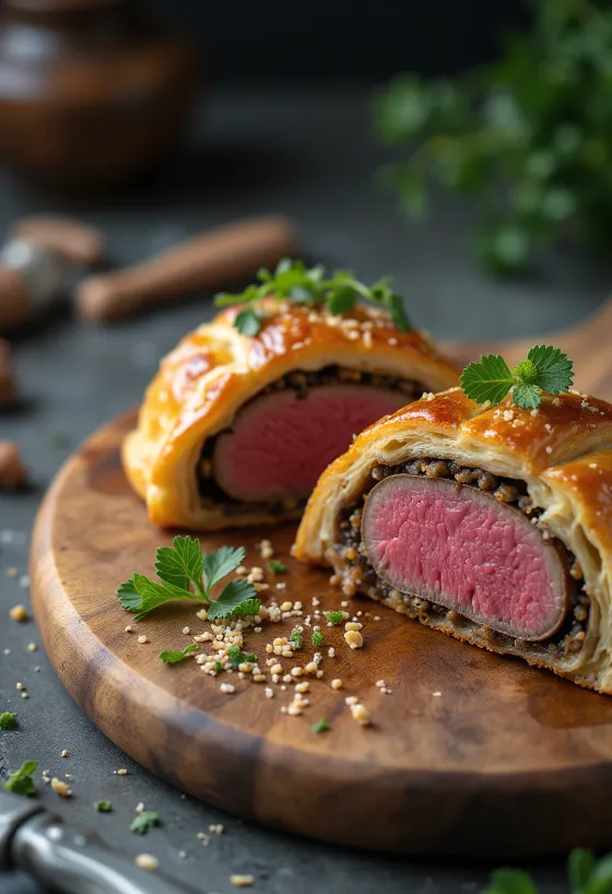 Filete Wellington servido