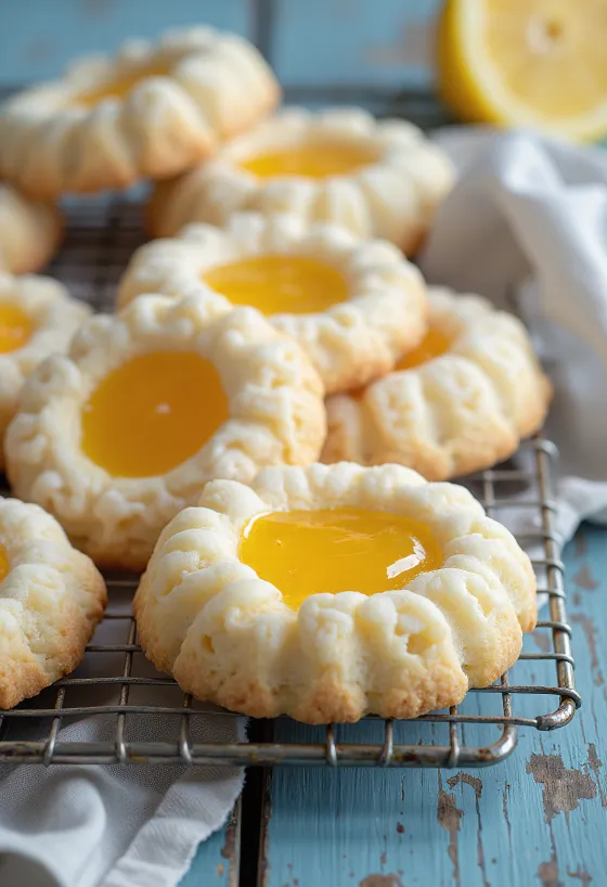 Linzer de limón y naranja servido