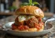 Hamburguesa de albóndigas marinara con salsa de tomate