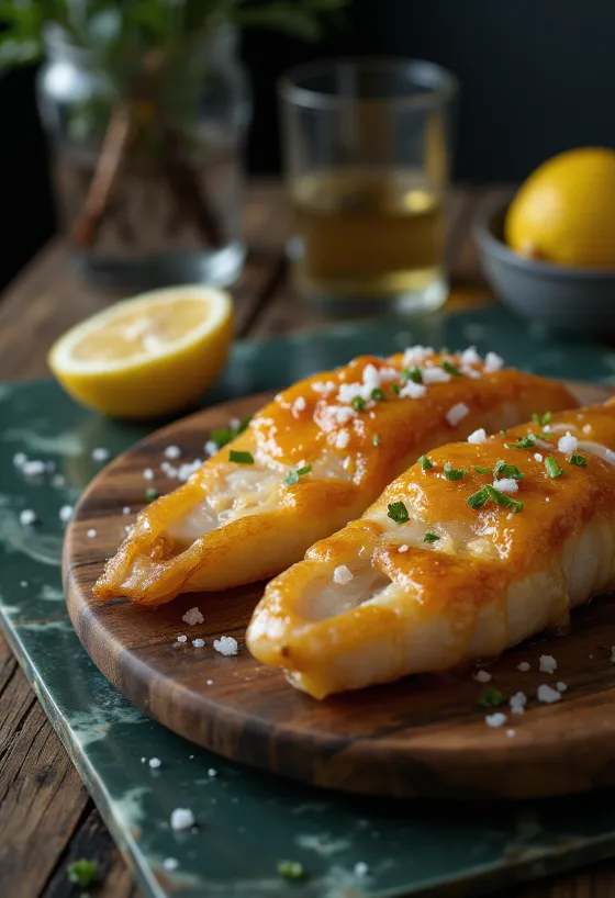 Anguila ahumada BBQ con especias frescas