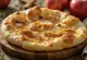 Pan naan de manzana y canela servido