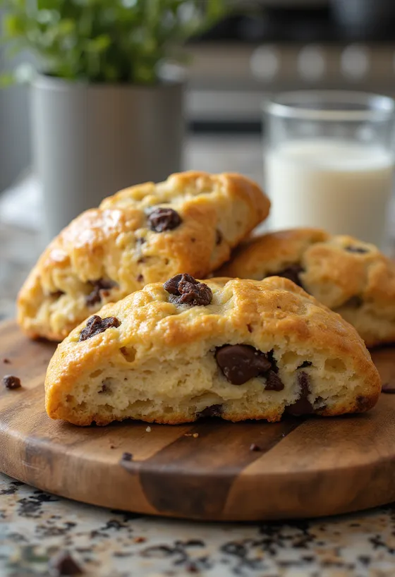 Panecillos de chocolate y miel recién horneados