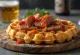 Waffle húngaro con chorizo ahumado y pimiento