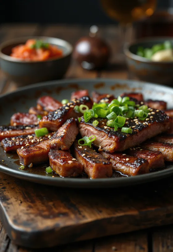Kalbi costilla de res coreana al grill
