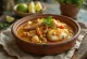 Vatapá de pescado con cacahuate, rico plato de pescado con coco y cacahuate acompañado de arroz fresco