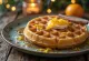 Waffles navideños con especias de pan de jengibre y cáscara de naranja