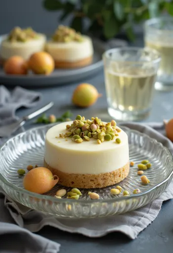 Pastel de lichi y chocolate blanco decorado