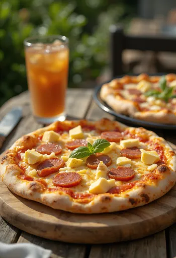 Pizza Dominicana servida