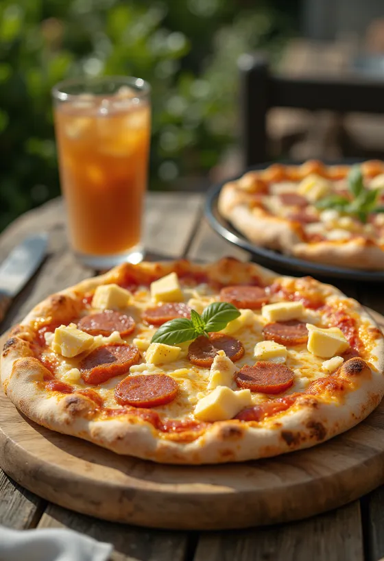 Pizza Dominicana servida